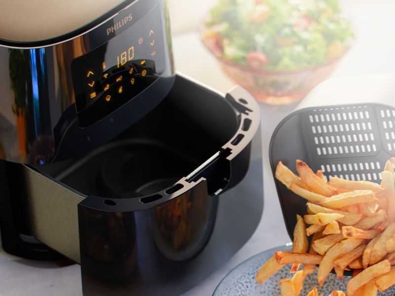 Еър фрайър Philips Airfryer 5000 HD9255/80, 4.1 л, Черен