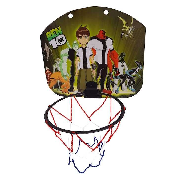 Set mini cos de baschet, Ben 10 Edition, plastic, minge inclusa,nou