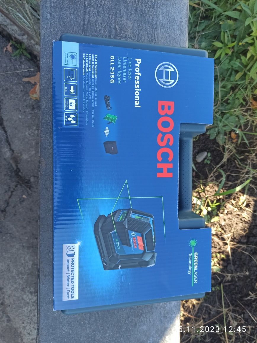 НОВЫЙ Лазерный (уровень) нивелир Bosch GCL 2-50G + RM10 + клипса + кей