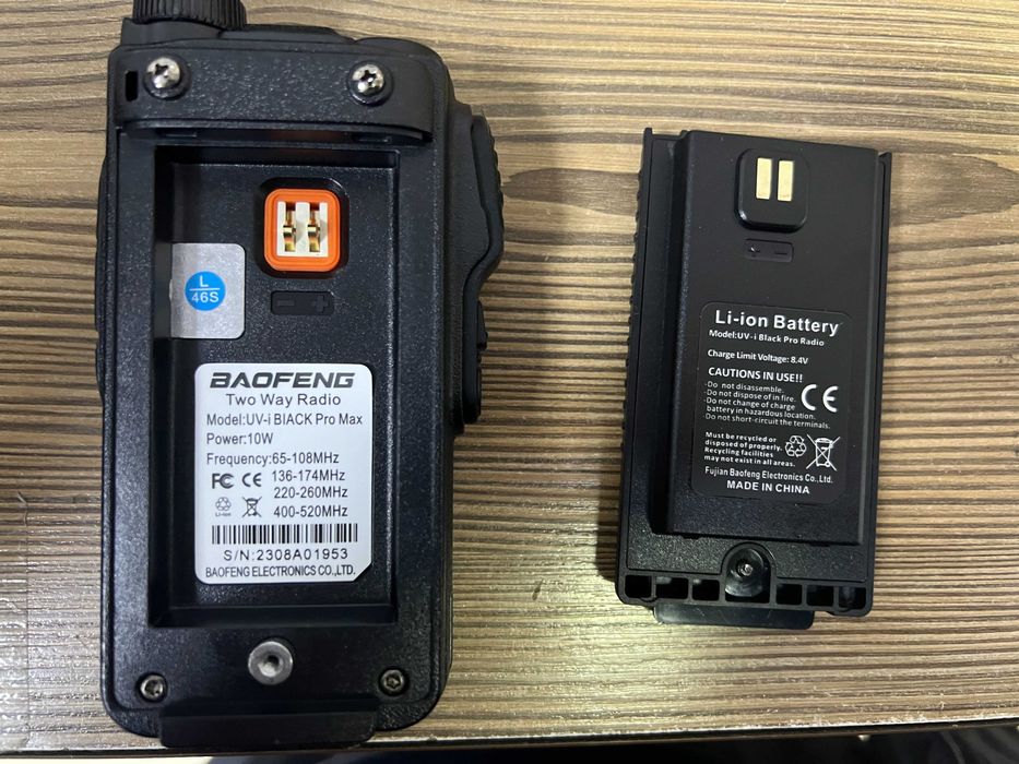 5W Радиостанция Baofeng18L UV-i Black Type-C, висока мощност, FMрадио