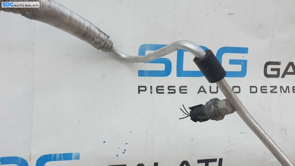 Furtun Conducta Compresor Radiator AC Aer Conditionat Clima BMW Seria 1 E81 E87 118 120 2.0 D N47 2004 - 2011 Cod 9151733 9151734