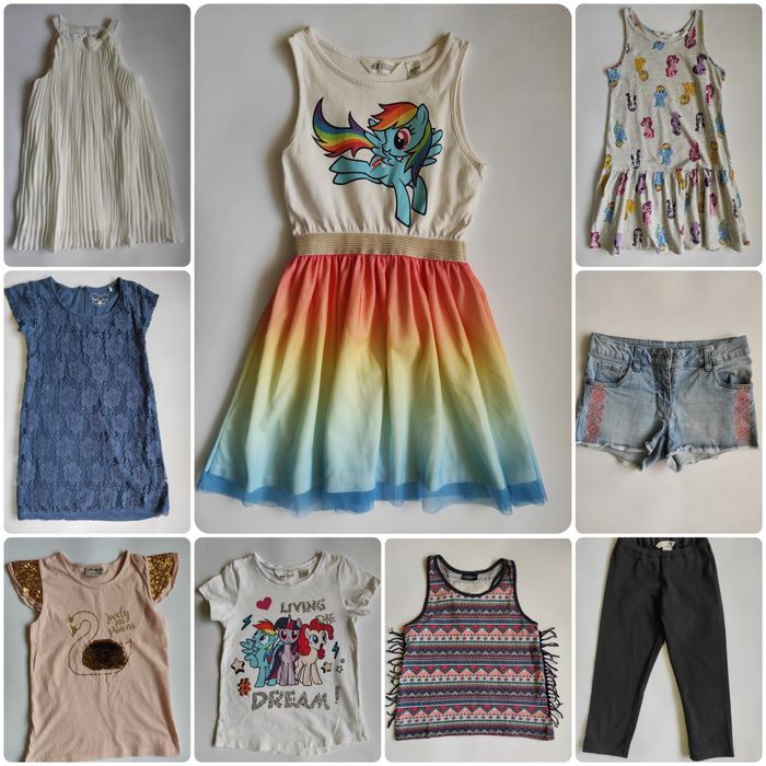 Летни дрехи за момиче (размер 122-128 см)