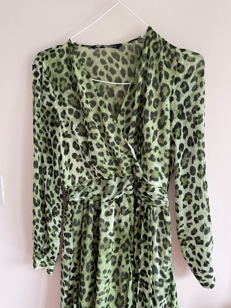 Рокля Zara S Aninal print