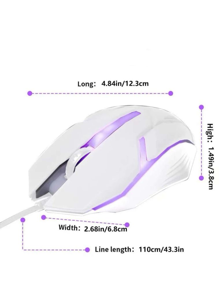 Mouse Gaming RGB 1200 DPI