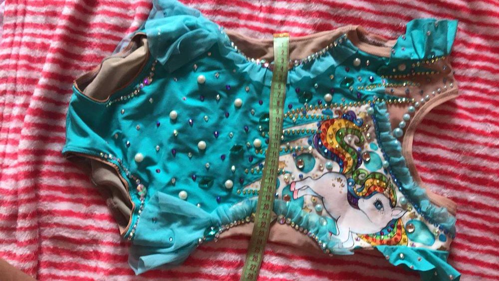 Трико за художествена гимнастика, деца. Размер 122 см.