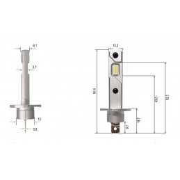 Set de 2 becuri led Csp Xentech Light H1 sau H3 plug and play 100%