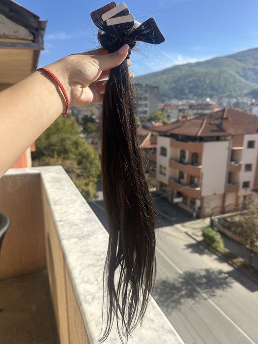 Естествена коса кафява