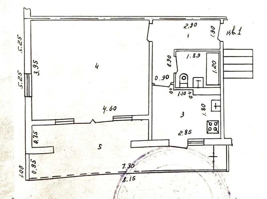 Продаю 1 комнатную квартиру Ю 7 на первой линии"