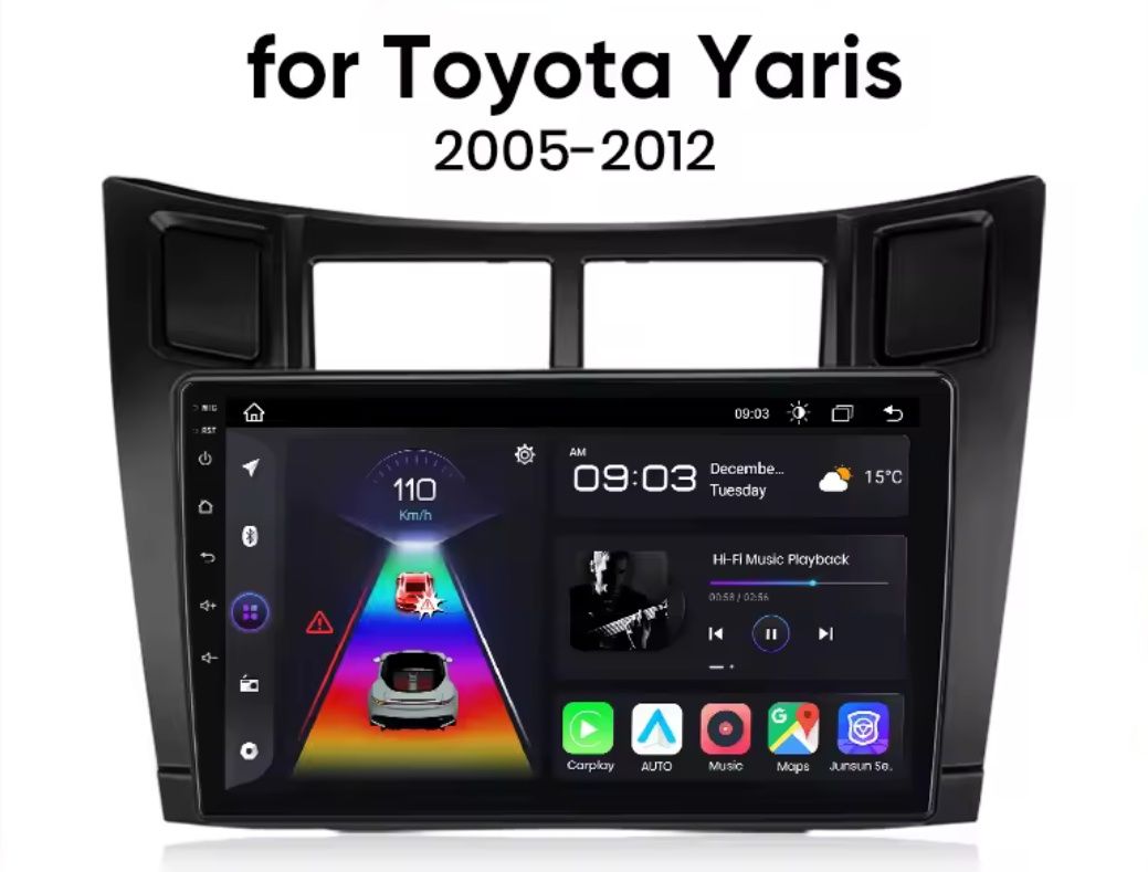Navigatie Android dedicata Toyota Yaris (2005-2012)