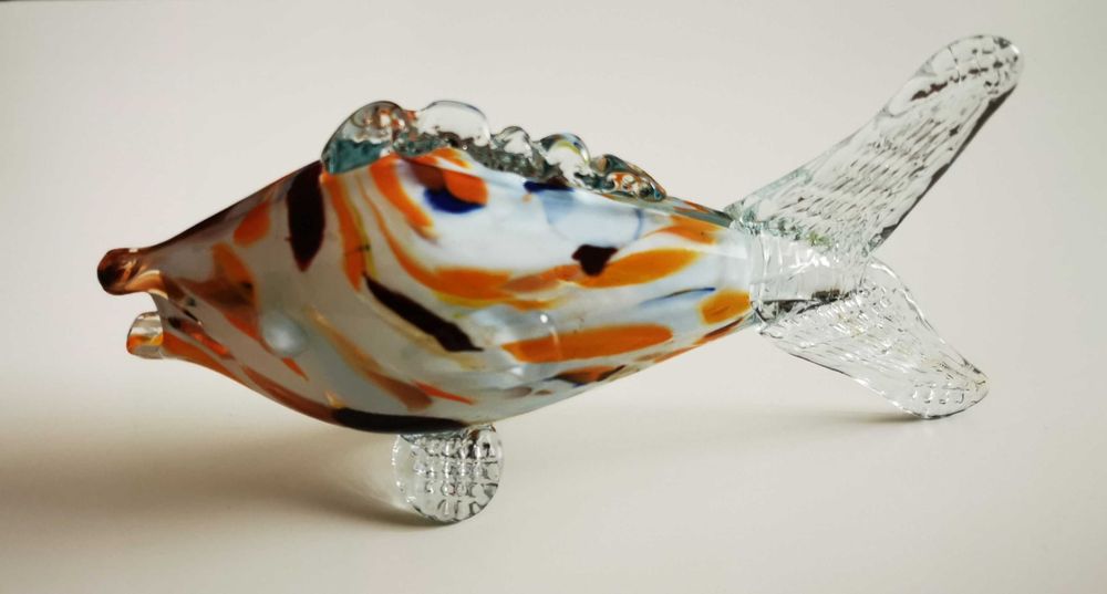 Peste, sticla de Murano, fara defecte, stare impecabila, 16 cm