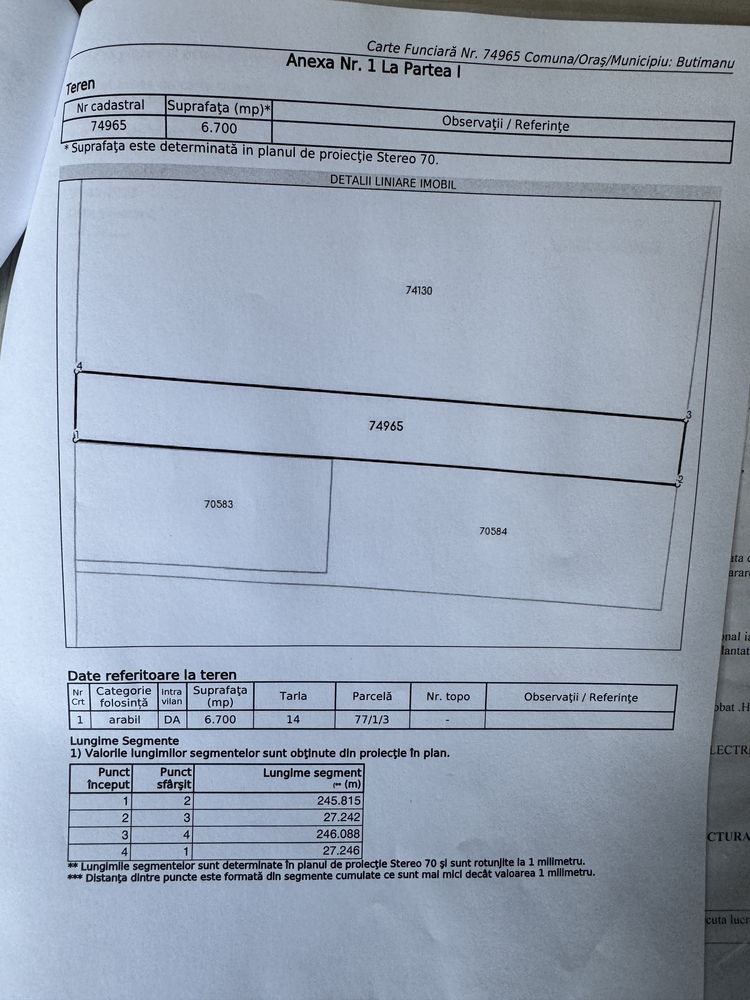 Teren intravilan butimanu iesire DN1A