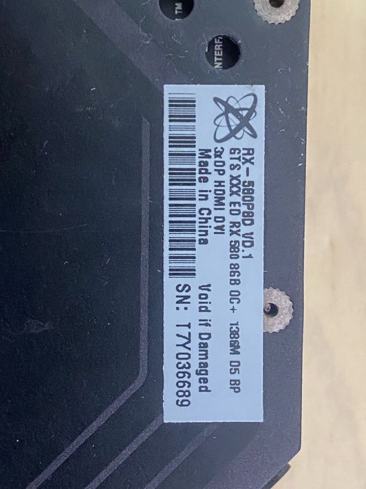 Placa video jocuri 8Gb 256 biti ATi XFX Rx 580