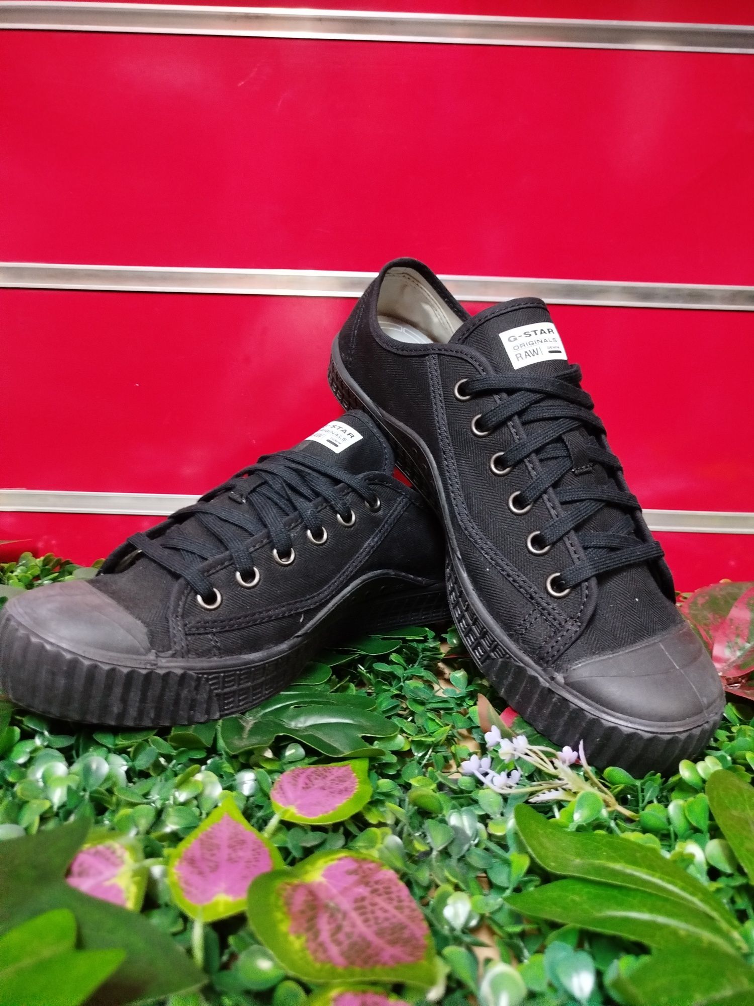 Оригинални ниски кецове G-Star Raw Rovulc 45  нови мъжки черни обувки
