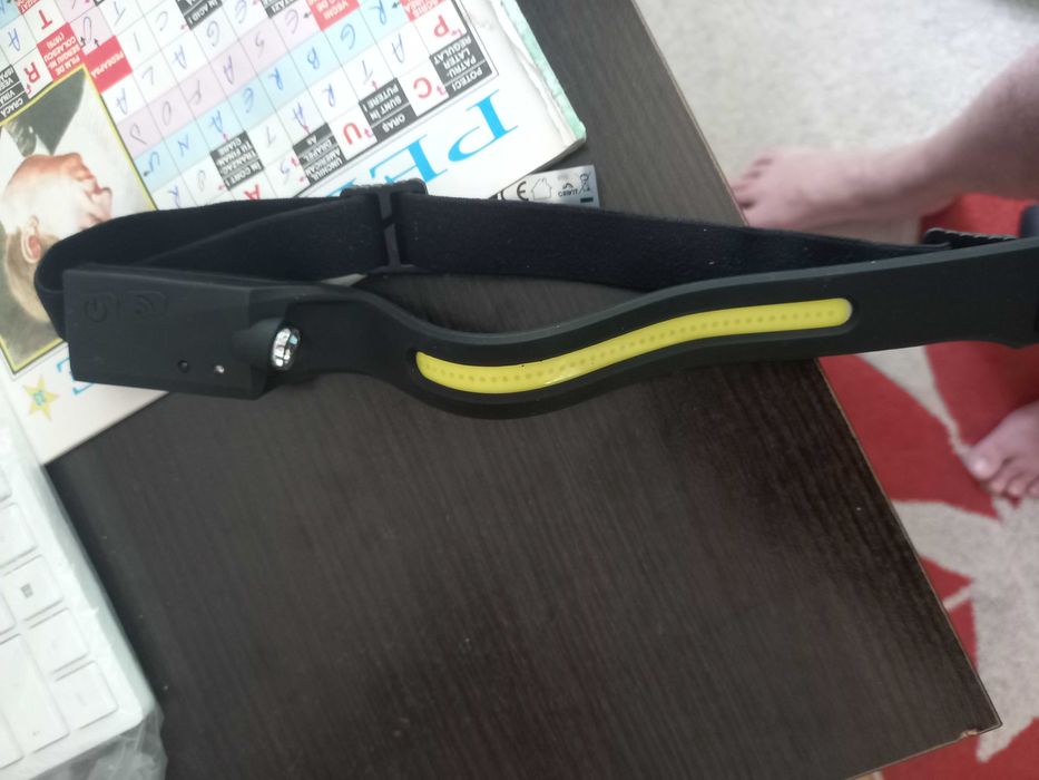 Lanterna frontală, reîncărcabilă, rezistentă la apă, cu 5 lumin