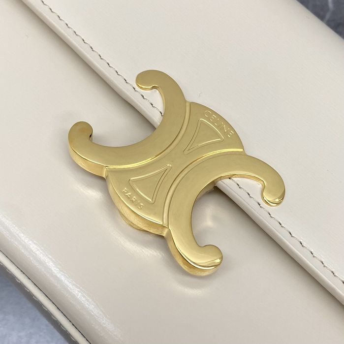 Geanta Celine 23 cm, alb, tip Premium