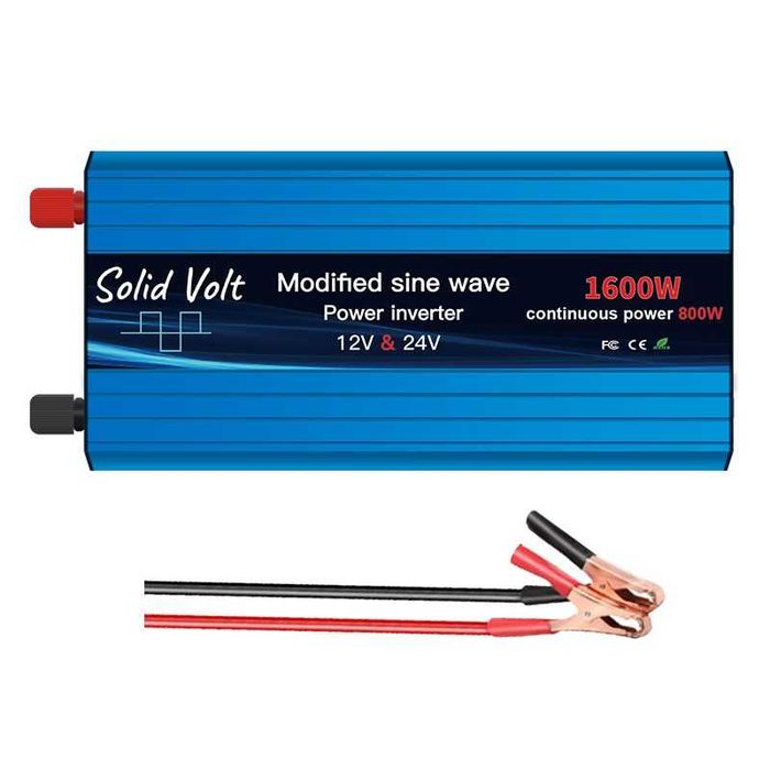 Invertor 800W/1600W unda modificata, 12V si 24 V – 220V