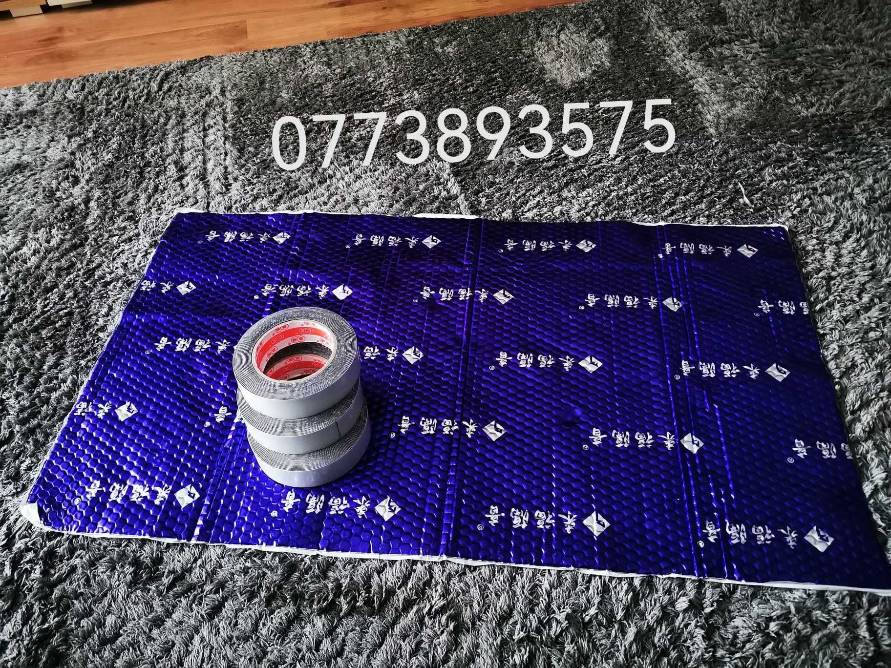 KIT insonorizare auto cauciuc butilic fonica + vibratii adeziv masina