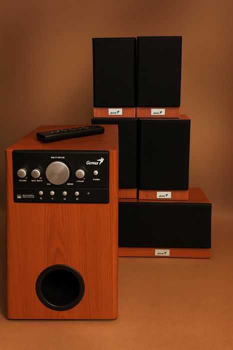 Sistem audio Geniu 5+1 cu telecomanda