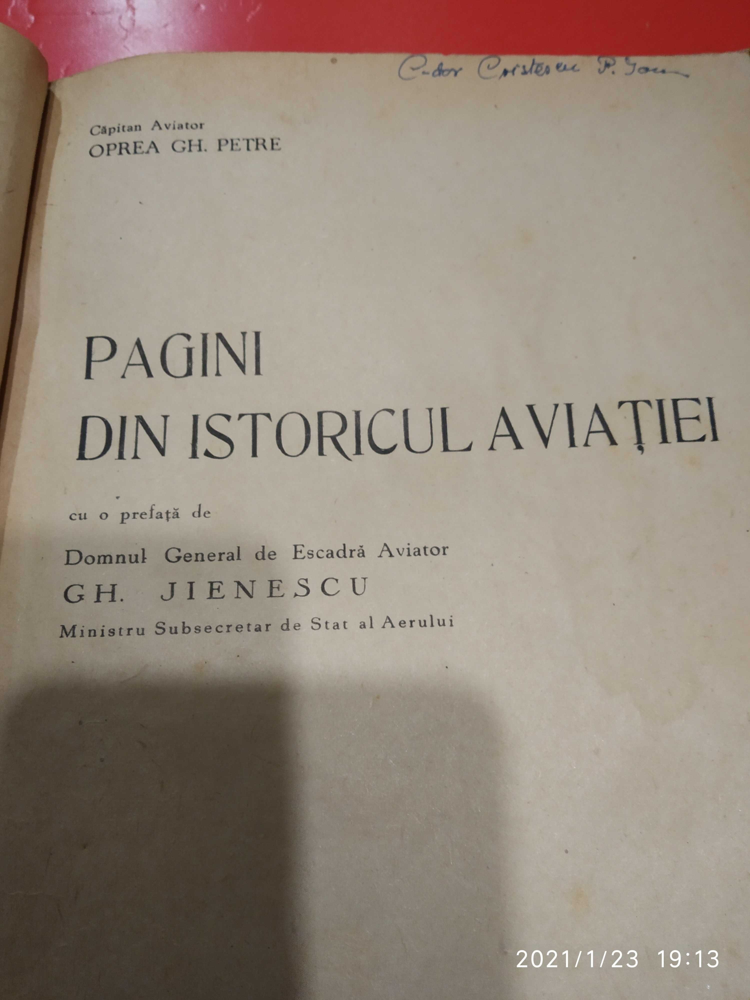 aviatie Pagini din istoricul aviatiei-Cpt.av.OPREA PETRE