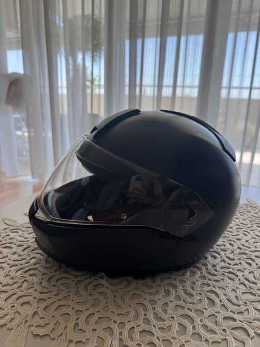 Vand casca moto BMW  originala, flip up, marimea M.