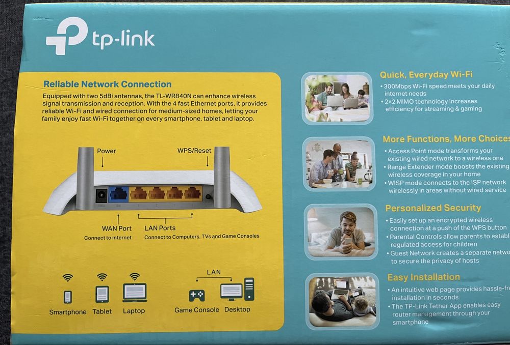 TP-Link TL-WR840N – 300Mbps Wi-Fi рутер