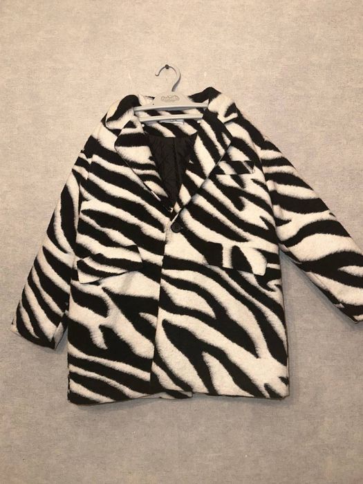Детское пальто зебра
