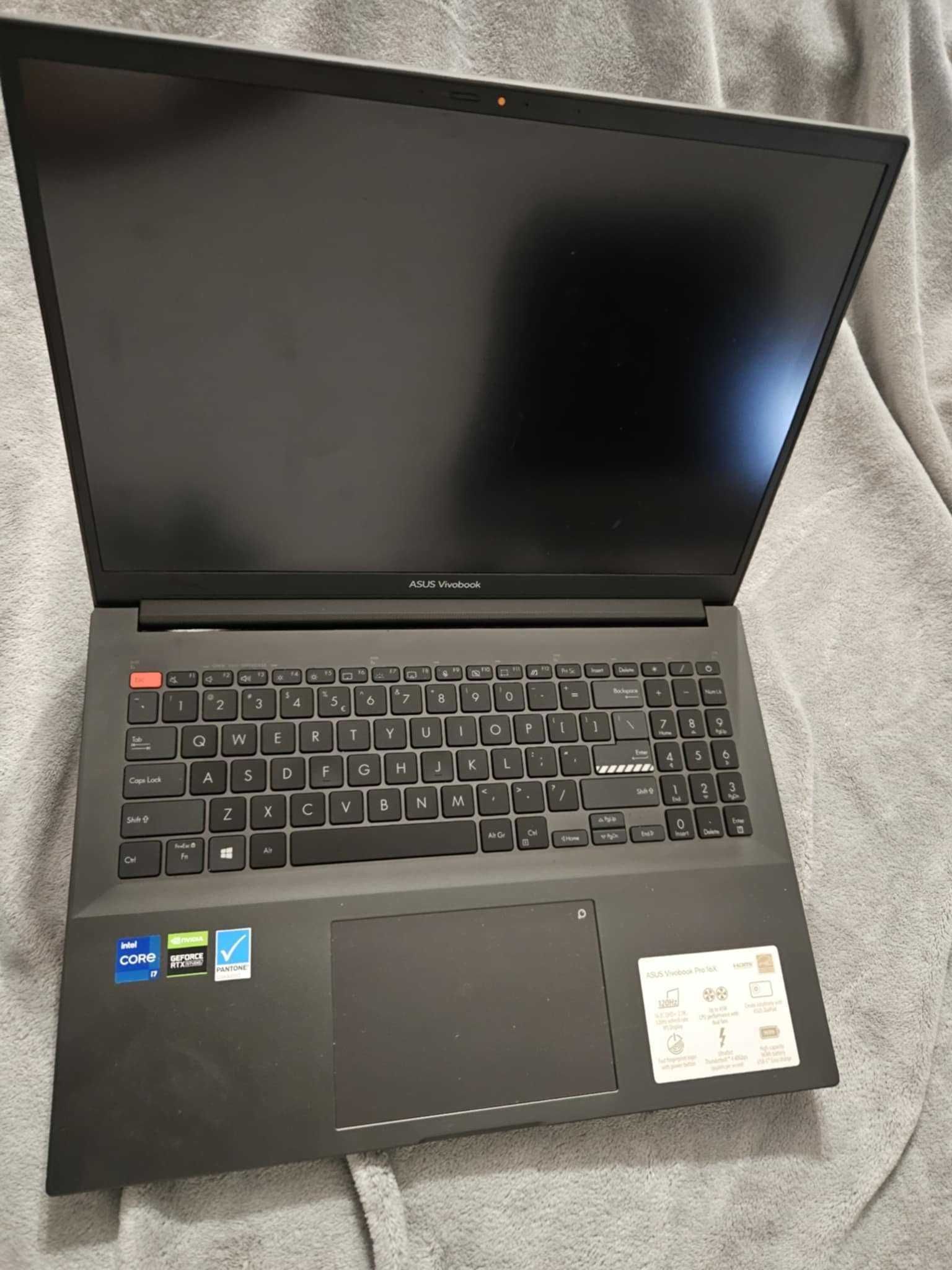 Laptop ASUS Vivobook Pro 16X OLED, i7-11370H, 16GB RAM, RTX 3050