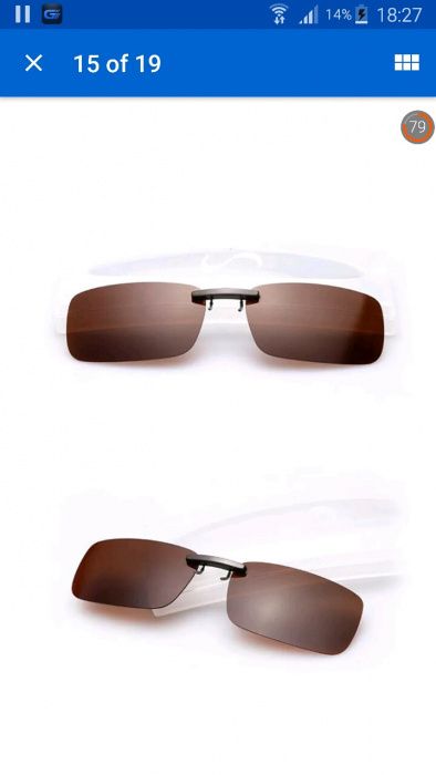 Lentile polarizate ochelari de soare Clip On Prindere finuta