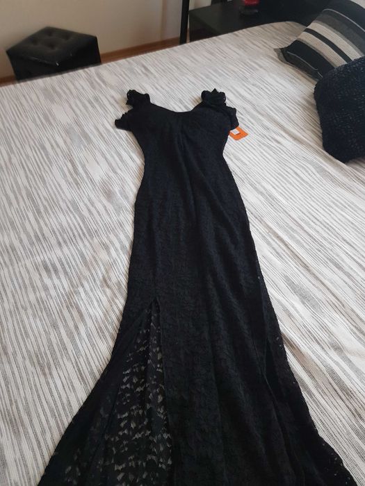 Rochie neagra dantela noua superba