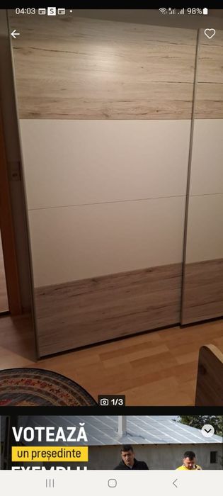 Mobilă dresing pe șină