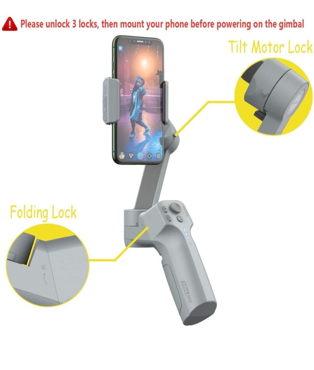Stabilizaror Gimbal MOZA Mini-MX 3 Axe