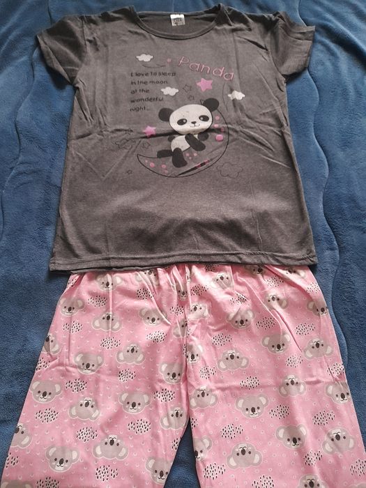 Дамска пижама с къс ръкав