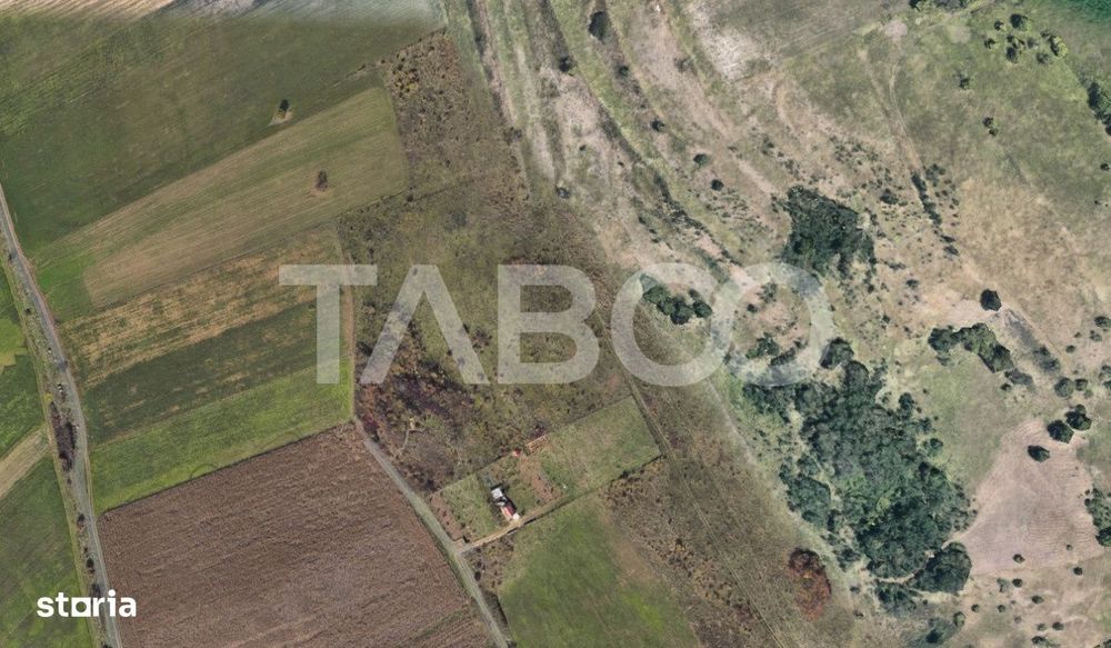Teren extravilan de vanzare 4496 mp constructie cabana Gusterita Sibiu