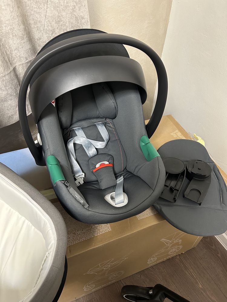 Комбинирана бебешка количка 3-в-1 Cybex TS Balios S LUX BLK, Soho grey