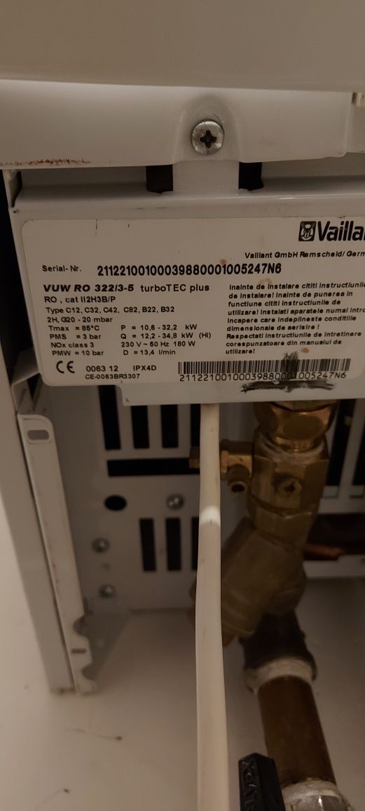 Centrala conventionala 32kw Vaillant turboTec Plus 322/3-5