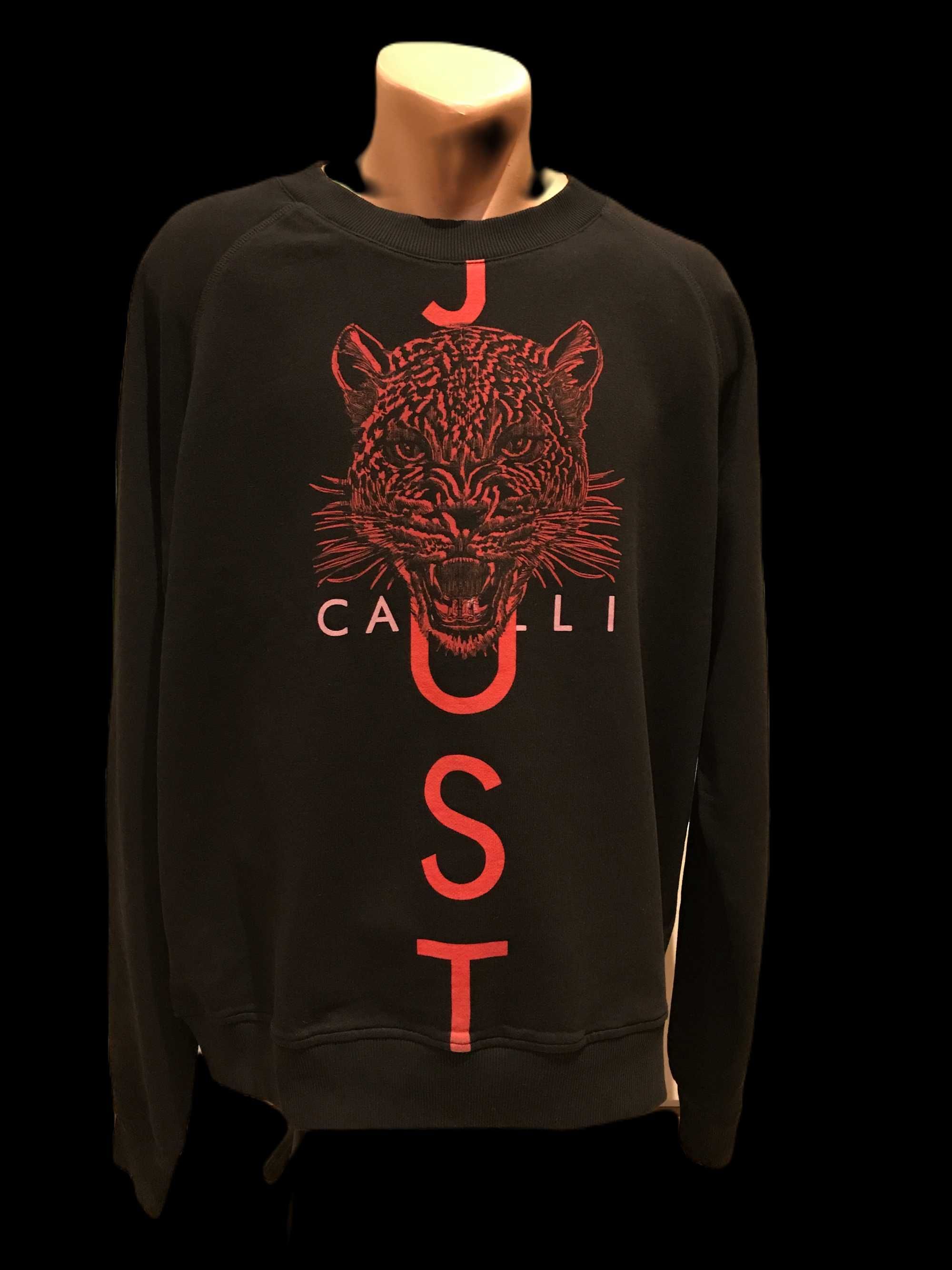 Just Cavalli, блуза, ОРИГИНАЛНA, черна, Размер: XXL