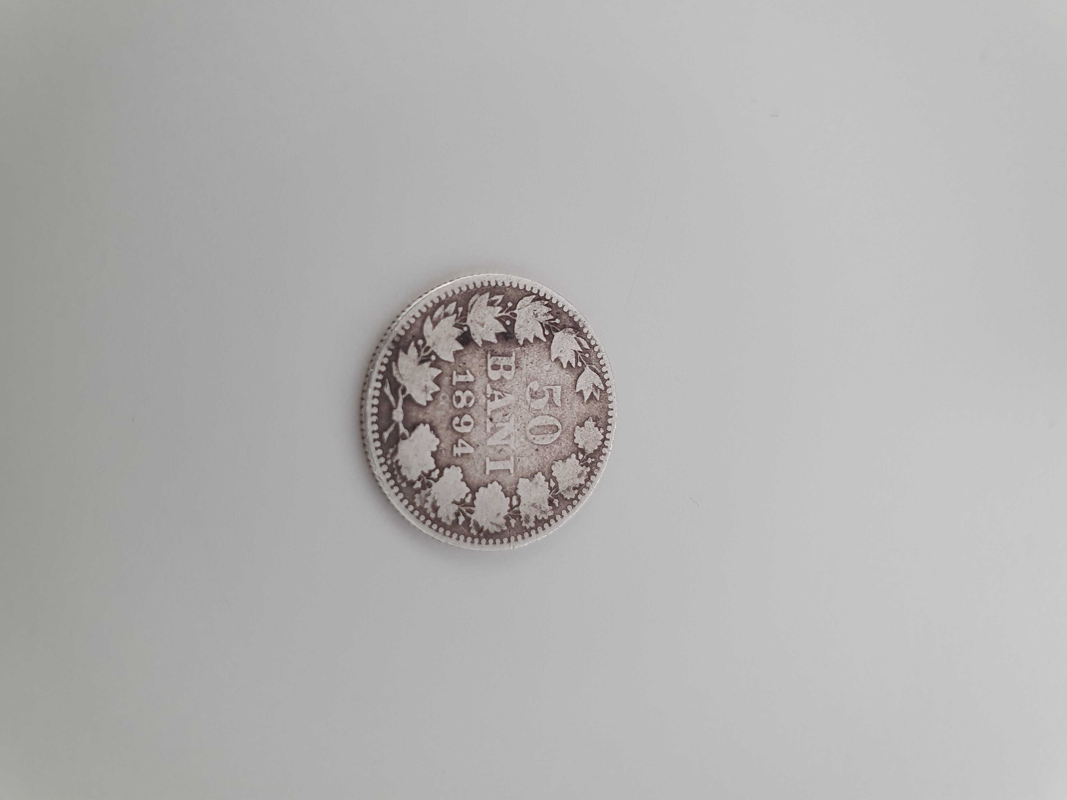 Moneda Argint 50 bani 1894