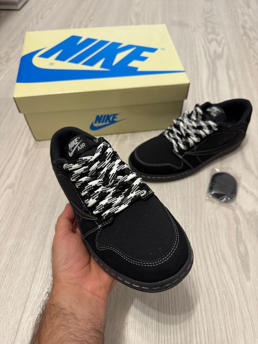 Adidasi Nike Air Jordan 1 Travis Scott Black Phantom Transport GRATUIT