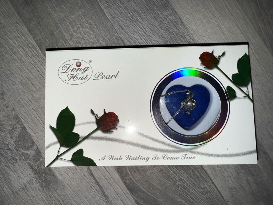 Стилно сребърно дамско колие с истинска перла