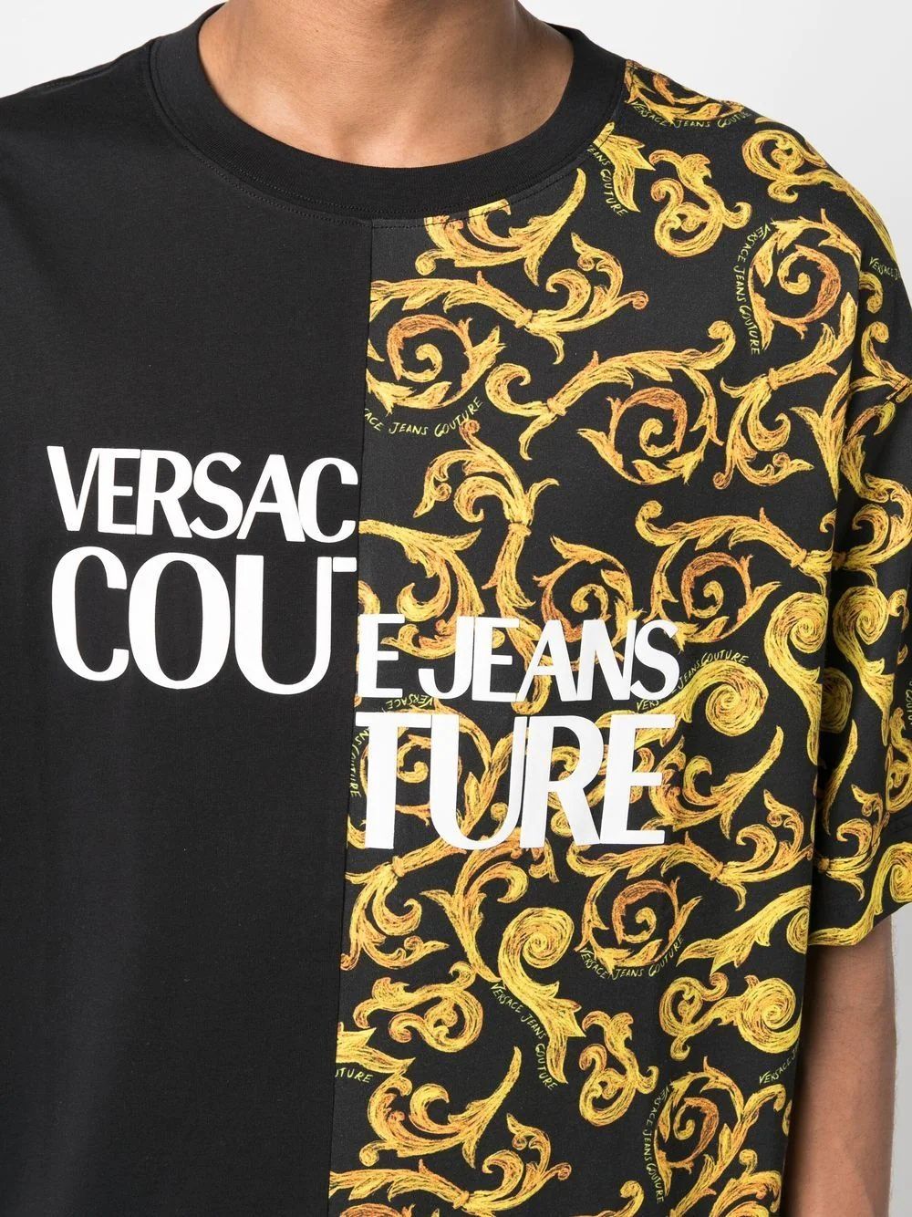 Мъжка тениска Versace Jeans Couture Barocco print T-shirt Oversize