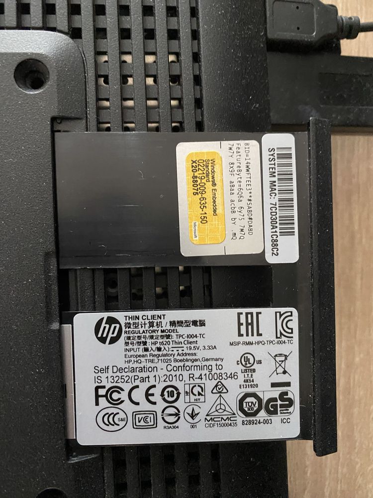 HP t620 mini pc, usff,  media box