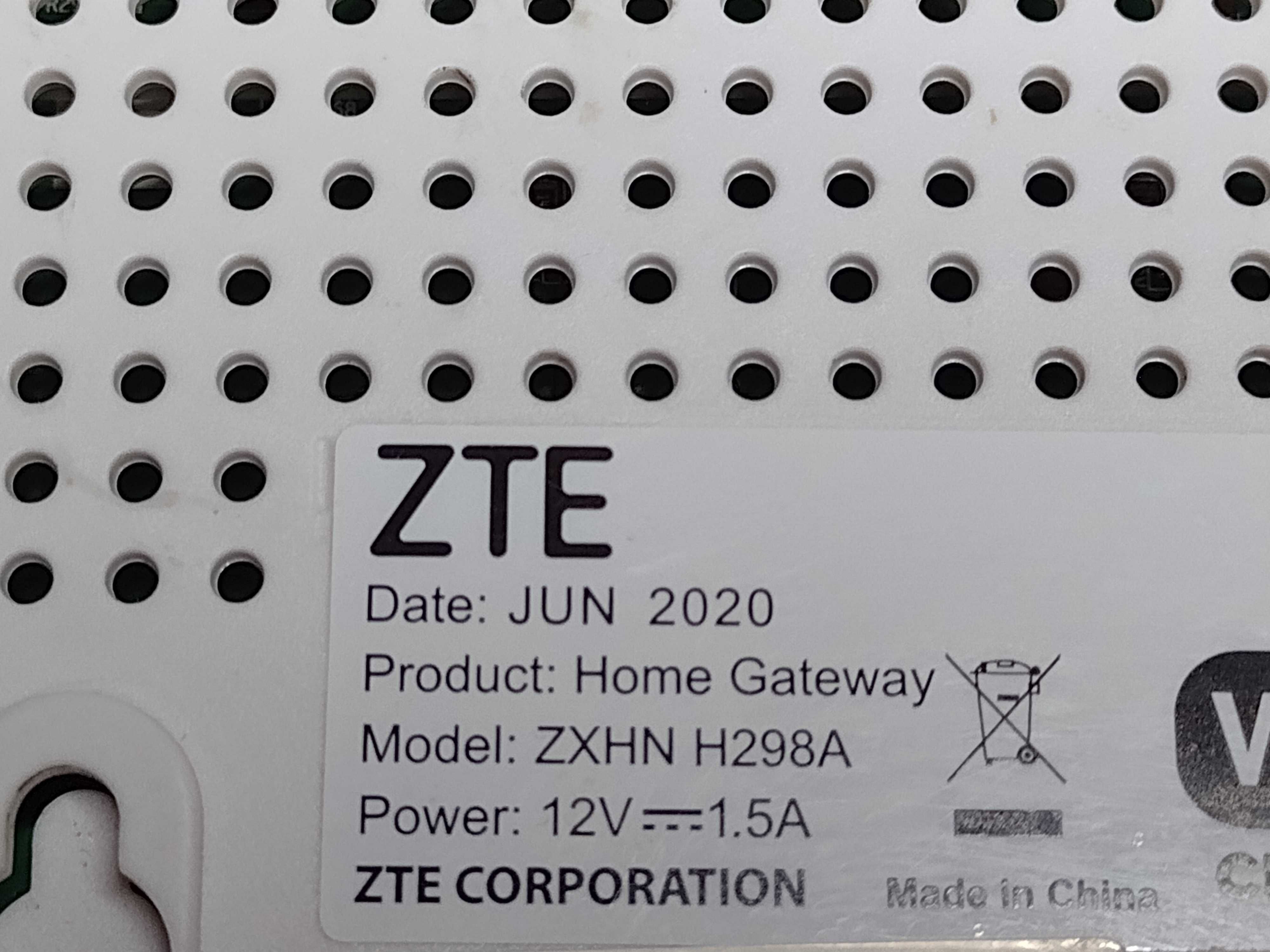 Router internet wireless ZTE Home gateway ZXHN H298A dual band