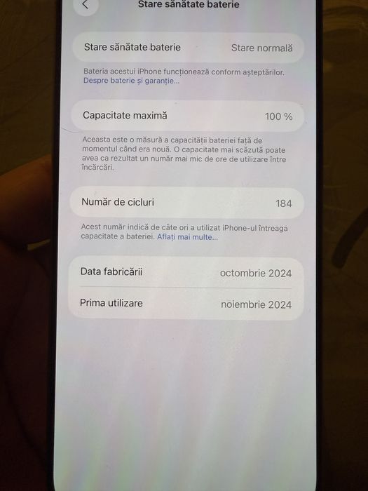 Vand iphone 16 pro max, 256 GB, desert titanium