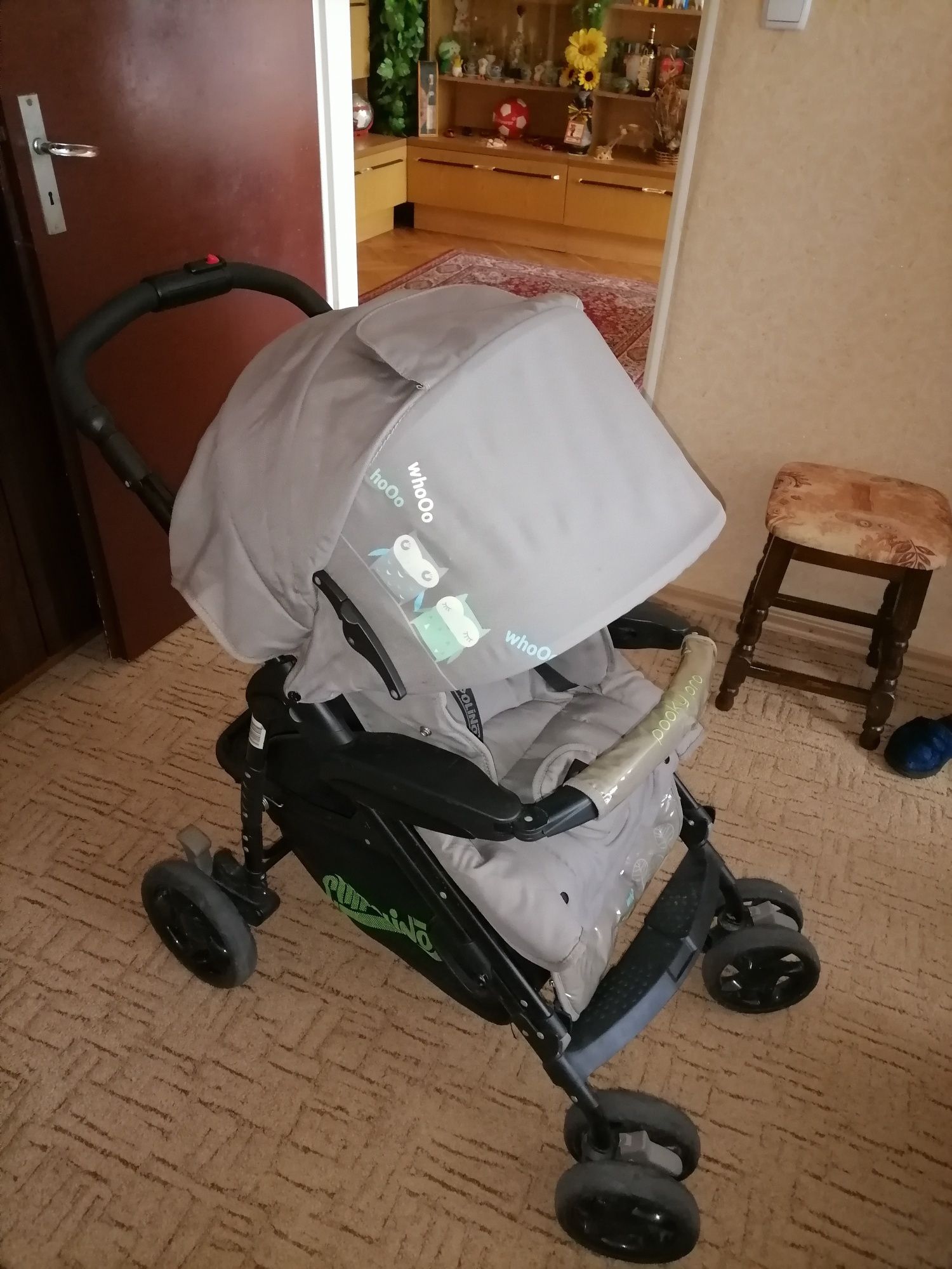 Комбинирана бебешка количка Чиполино Пуки про с кошче