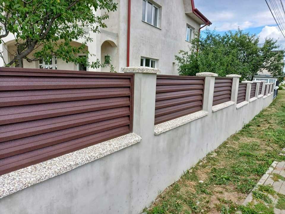 Garduri din panou stil jaluzele, sipca metalica alte modele de vanzare