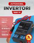 Avtomobil invertori 12 V/24 V dan 220 V