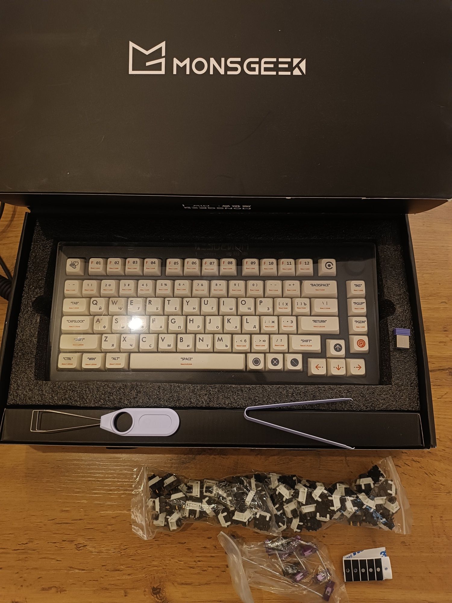 Кастомная клавиатура Monsgeek M1W SP | Тихий набор | Полный комплект