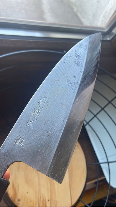 Vand cutit deba cu maner de lemn