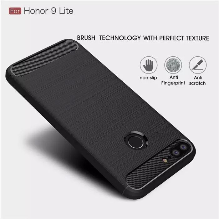 Husa cu textura de carbon pt. Huawei P10 plus , Honor 8, Honor 9