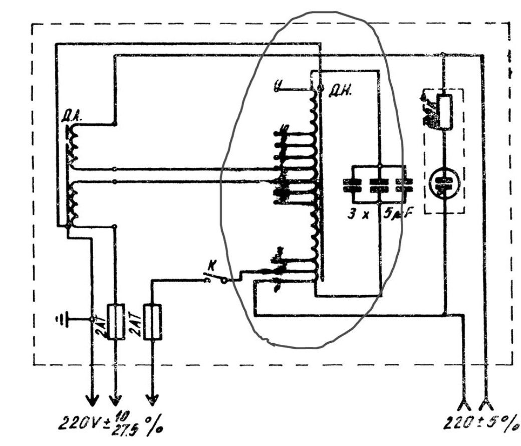 Трансформатор тип ТНФ 220/350